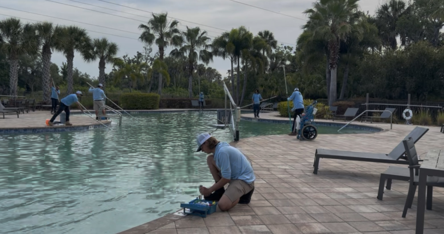 Commercial resort pool
