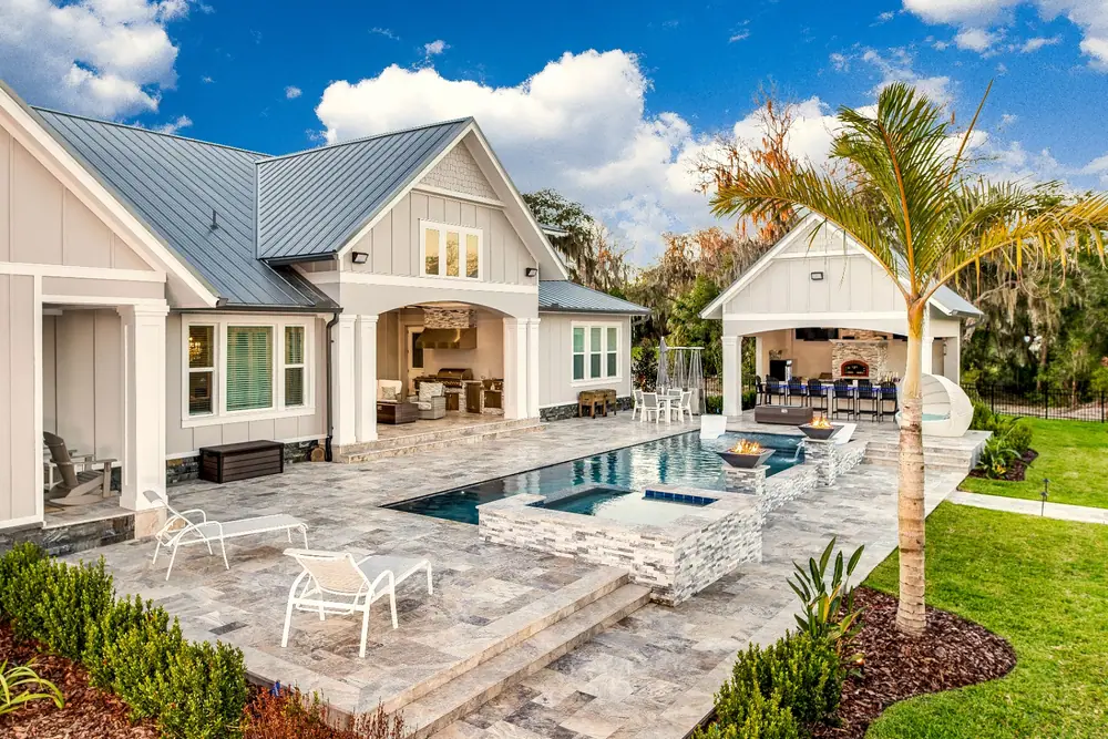 Custom pool finishes, decking and tile selections available in the Wahoo Pools Virtual Showroom