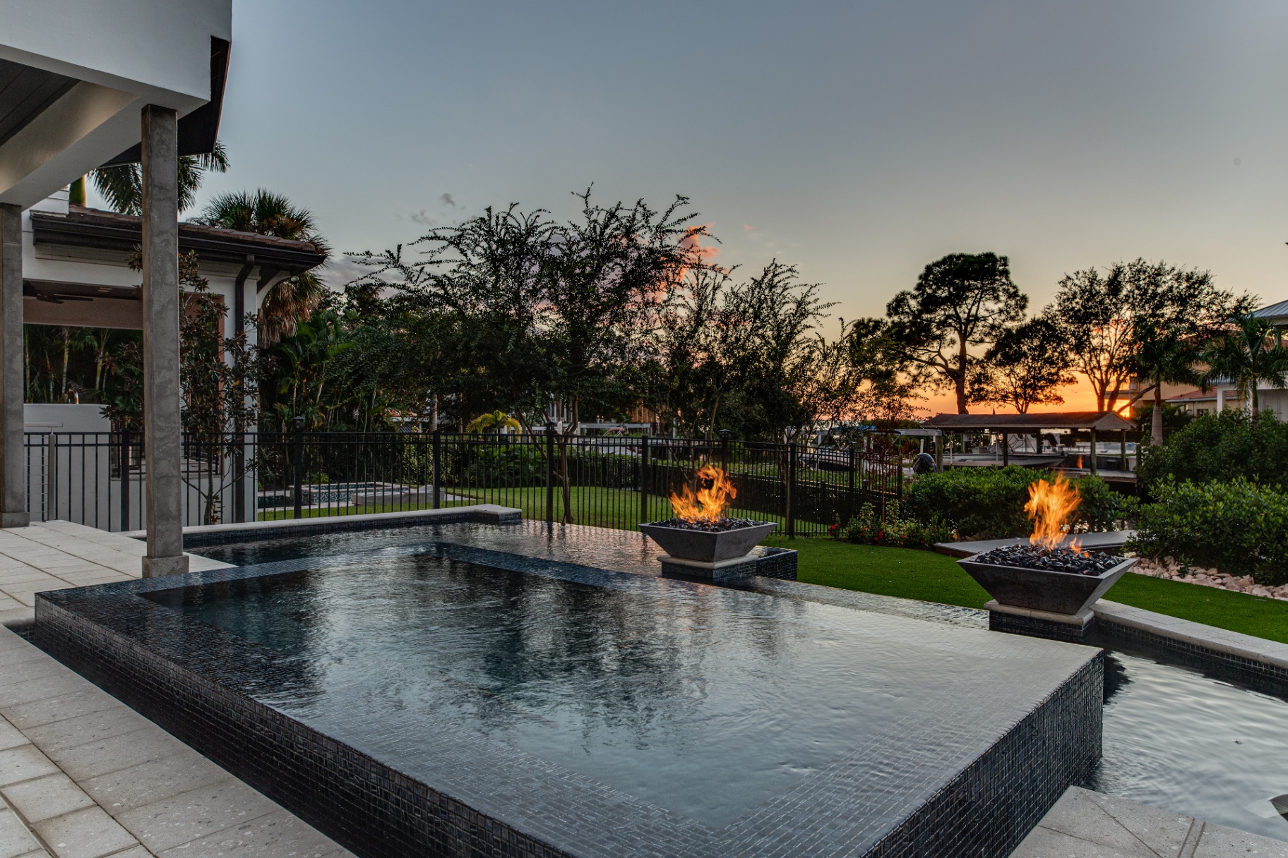 Modern Sunset — Wahoo Pools custom build 5